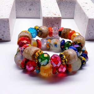 Handmade Beaded African Bracelet, Unisex #12 (2 pieces)